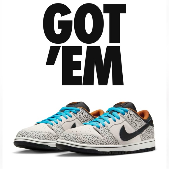 Nike SB Dunk Low Electric Paris Olympics Safari Men’s size 13 New - Picture 2 of 2